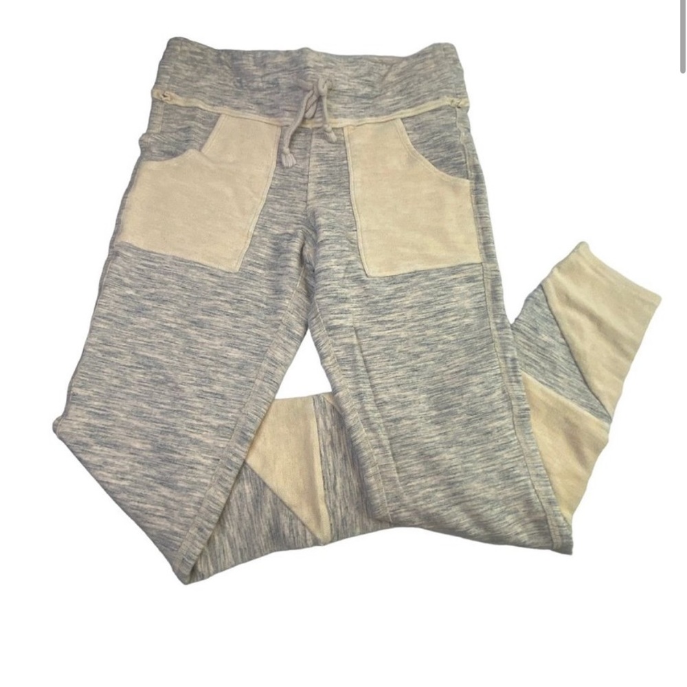 Free People Movement Kyoto Leggings Mid Rise Gray Peach Pockets Women's Size M